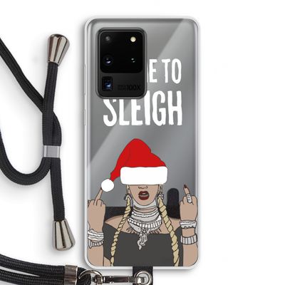 Came To Sleigh: Samsung Galaxy S20 Ultra Transparant Hoesje met koord