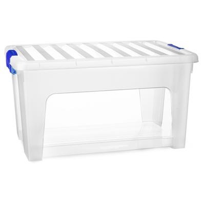 Multi Storage Opslagbox met deksel - transparant - 36 liter - 52 x 27 x 36 cm - kunststof