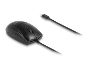 DeLOCK 12114 muis Universeel Ambidextrous USB Type-C Optisch 1200 DPI