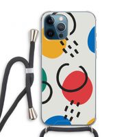 Illustratieve pop 3: iPhone 12 Pro Transparant Hoesje met koord