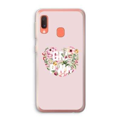GRL PWR Flower: Samsung Galaxy A20e Transparant Hoesje