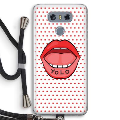 Yolo Denise: LG G6 Transparant Hoesje met koord