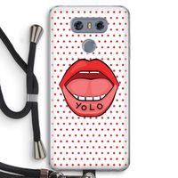 Yolo Denise: LG G6 Transparant Hoesje met koord