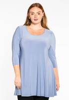 Yoek Tunic wide bot 3/4sl | Blauw | Maat XL