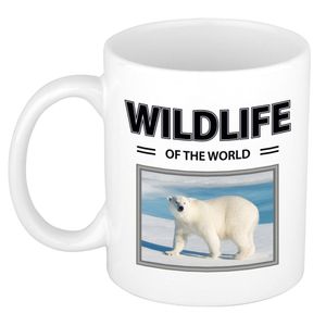 Ijsbeer mok met dieren foto wildlife of the world