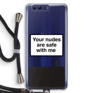 Safe with me: Honor 9 Transparant Hoesje met koord