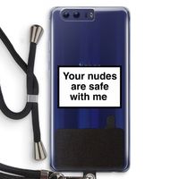 Safe with me: Honor 9 Transparant Hoesje met koord