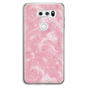 Abstract Painting Pink: LG V30 Transparant Hoesje