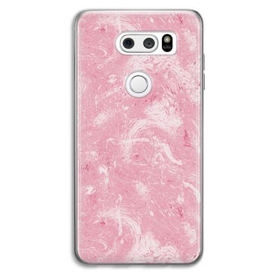 Abstract Painting Pink: LG V30 Transparant Hoesje