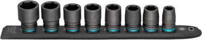 HAZET SmartRail · Flexibele kunststof opsteekstrip 900S-SR/8 · 1/2 inch (12,5 mm) vierkant hol · Buiten-zeskant-tractieprofiel · 8-delig · 13 · 17 ·