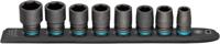 HAZET SmartRail · Flexibele kunststof opsteekstrip 900S-SR/8 · 1/2 inch (12,5 mm) vierkant hol · Buiten-zeskant-tractieprofiel · 8-delig · 13 · 17 ·