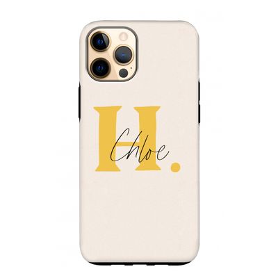 Amber Script: iPhone 12 Pro Max Tough Case