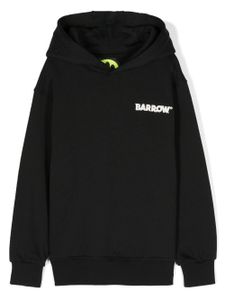 Barrow kids hoodie en coton à logo imprimé - Noir