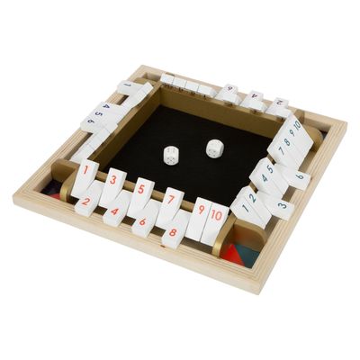Small Foot shut the box houten dobbelspel gouden editie