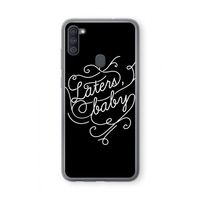 Laters, baby: Samsung Galaxy A11 Transparant Hoesje