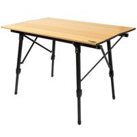 Vouwtafel Aktive 90 x 70 x 57 cm Voor de camping Zwart Bruin Aluminium