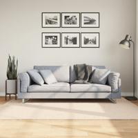 VidaXL Vloerkleed huarte laagpolig zacht wasbaar 140x200 cm beige