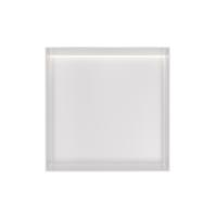 Hotbath &More Inbouwnis - 30 x 30 x 10 cm - Frameless - met LED-verlichting - Mat Wit