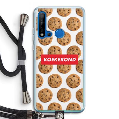 Koekerond: Huawei P20 Lite (2019) Transparant Hoesje met koord