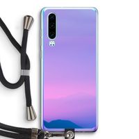 Sunset pastel: Huawei P30 Transparant Hoesje met koord