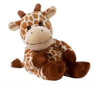 Bruine giraffes heatpack/coldpack knuffels 35 cm knuffeldieren - thumbnail