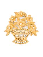 Christian Dior Pre-Owned broche à fleurs (1990)