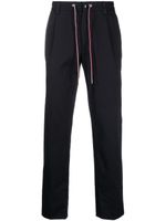 Moncler drawstring-waist straight-leg trousers - Bleu - thumbnail