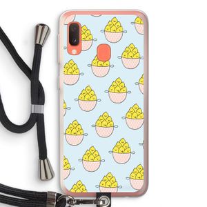 Citroenen: Samsung Galaxy A20e Transparant Hoesje met koord