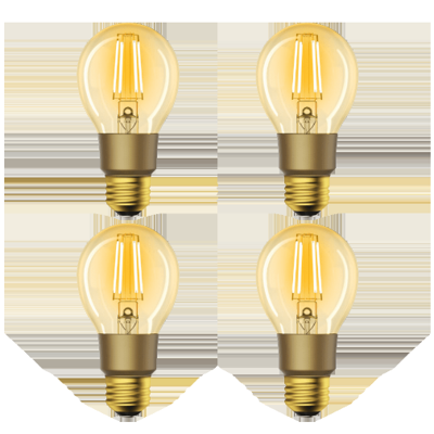 Woox Slimme filament E27 lamp 4-pack