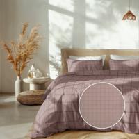 Dekbedovertrek Katoen Satijn Diamante Licht Rosé Ruiten 200x200 Cm Heckett Lane - Dekbed-Discounter.nl