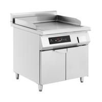 Inductiegrill - 720 x 610 mm - glad - 10000 W - Royal Catering
