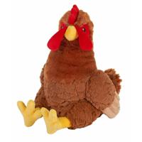 Wild Republic Knuffel kip - haan - dieren knuffels - pluche - 30 cm - zittend - kippen