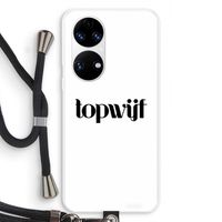 Topwijf Wit: Huawei P50 Transparant Hoesje met koord