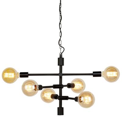 Hanglamp Nashville 3-arm - zwart