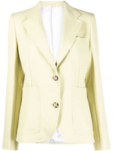 Victoria Beckham blazer à simple boutonnage - Vert