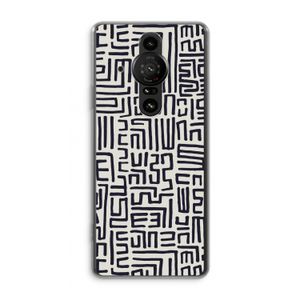 Moroccan Print: Sony Xperia Pro-I Transparant Hoesje