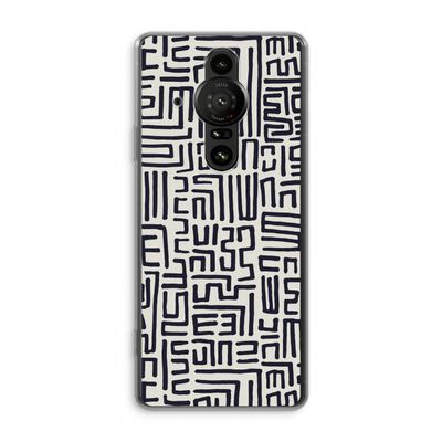 Moroccan Print: Sony Xperia Pro-I Transparant Hoesje