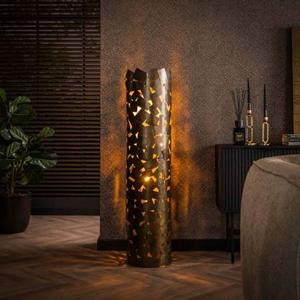 Fraaai Chad vloerlamp cylinder - brons antiek