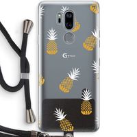 Ananasjes: LG G7 Thinq Transparant Hoesje met koord