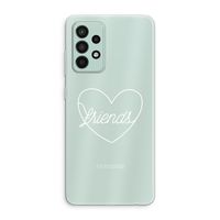 Friends heart pastel: Samsung Galaxy A52s 5G Transparant Hoesje