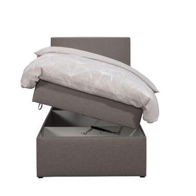 Boxcombinatie met opbergruimte Orebro 4-delig - taupe - 90x200 cm - Leen Bakker