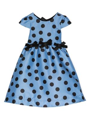 MAMA LUMA KIDS robe à pois - Bleu