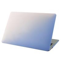 Crème stijl laptop plastic beschermende case voor MacBook Retina 12 inch A1931/A1534 (roze blauw)