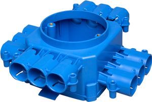 Centraaldoos CHP60 12 ingangen ABB voor gipsplaat plafonds verlaagd buis 16 en 19mm meer ruimte