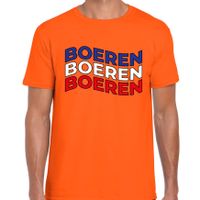 Oranje Koningsdag t-shirt - boeren protest - voor heren - thumbnail