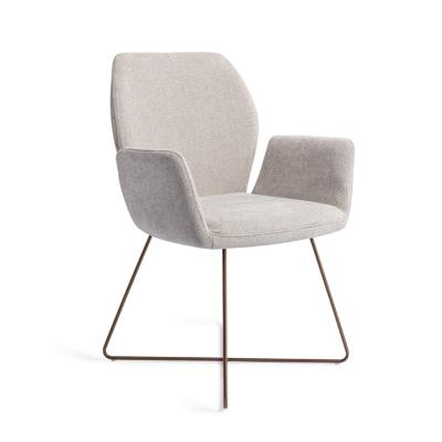 Jesper Home Eetkamerstoel 'Misaki' Cross Rose, kleur Pretty Plaster