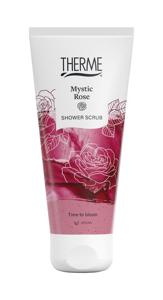 Mystic rose shower scrub