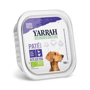 Yarrah bio paté kip & kalkoen hondenvoer 12 x 150gr