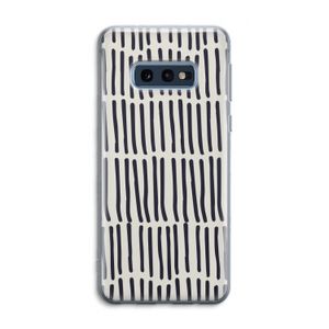 Moroccan stripes: Samsung Galaxy S10e Transparant Hoesje