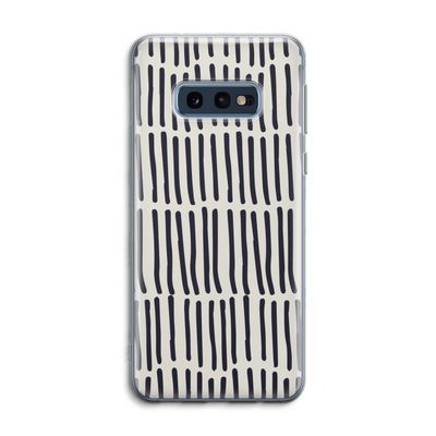 Moroccan stripes: Samsung Galaxy S10e Transparant Hoesje